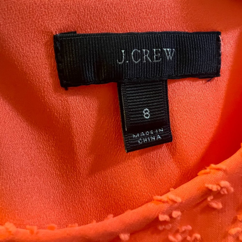 Bold and Beautiful: J.Crew Women's Dress | Orange | Size 8 | Stand Out in Style - Picture 3 of 3